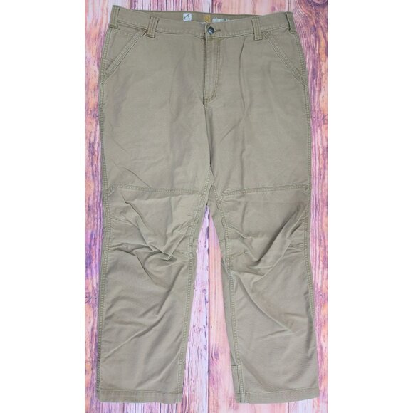 Carhartt Mens Full Swing Relaxed Fit Work Pants 40x30 Beige - Picture 1 of 8